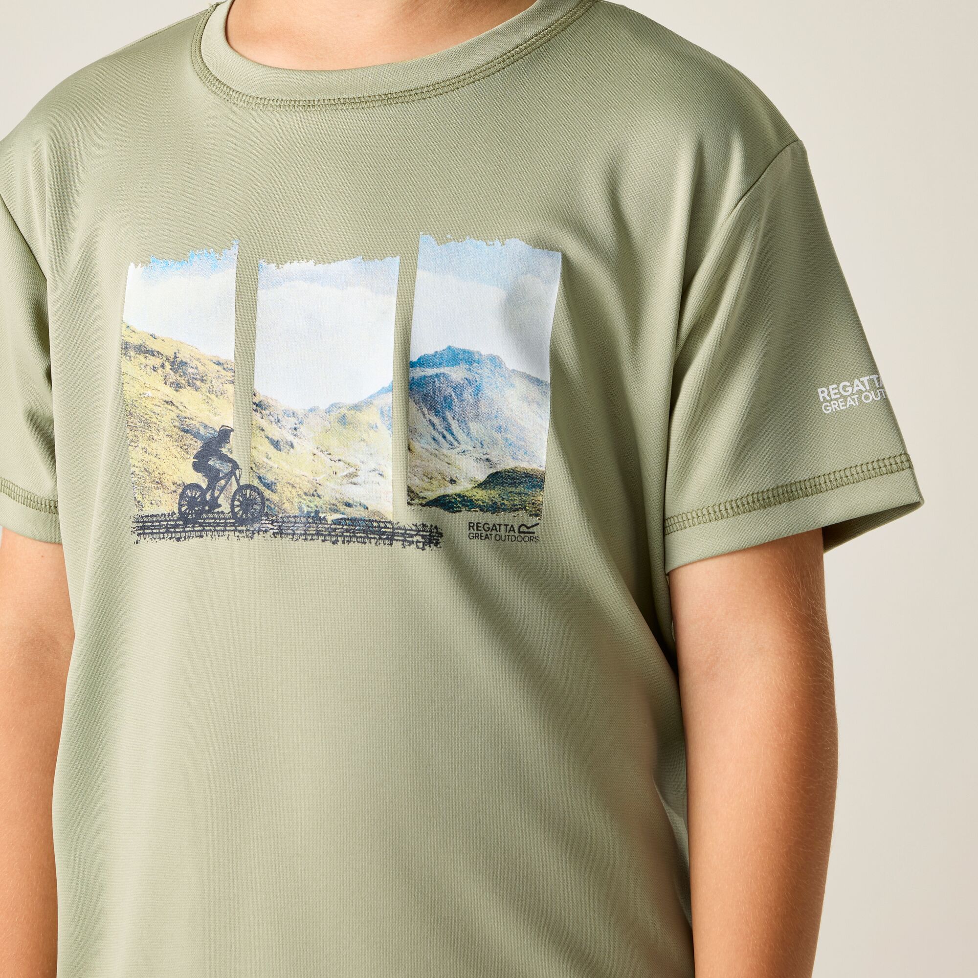 T-shirt Infantil Alvarado Regatta Verde-4