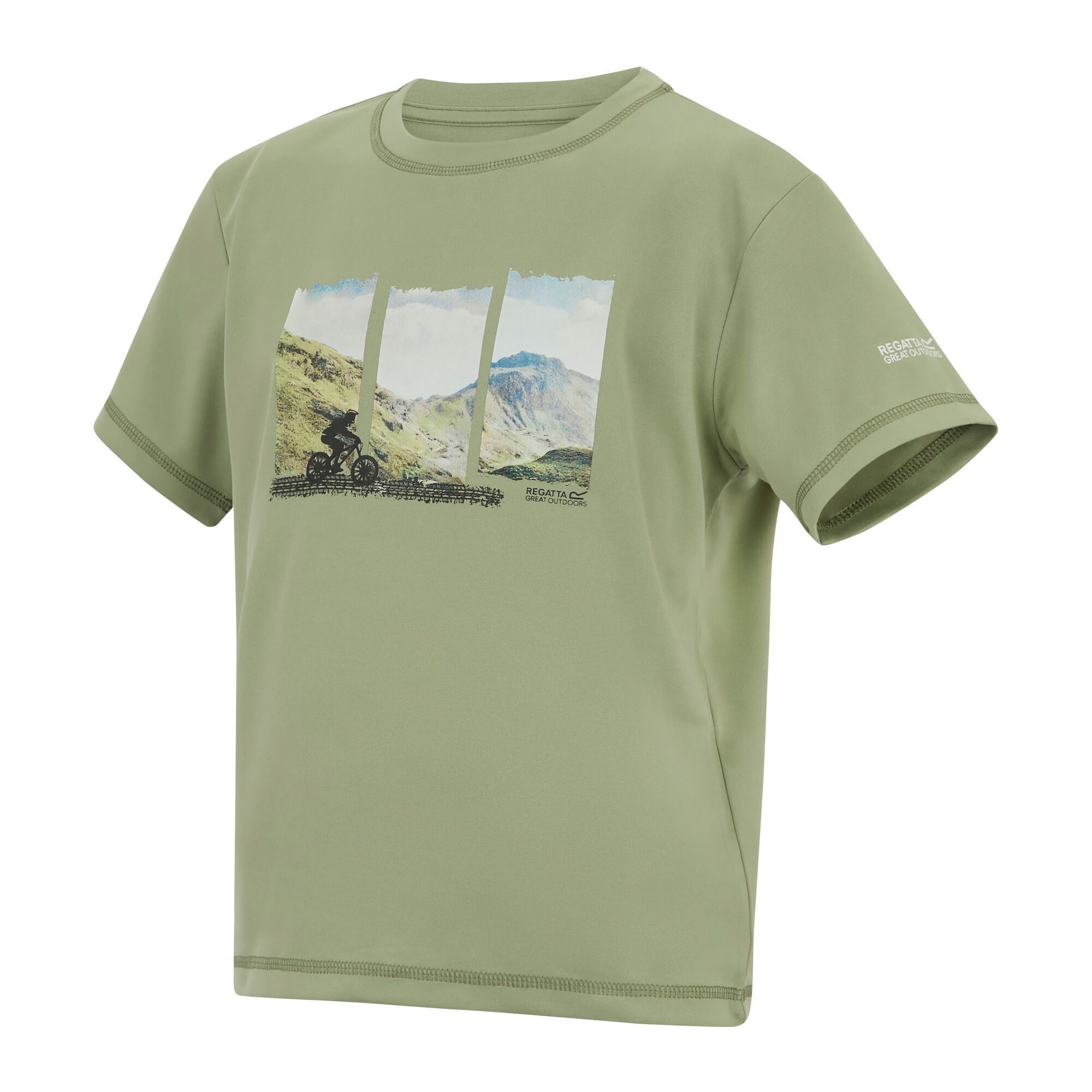 T-shirt Infantil Alvarado Regatta Verde-7