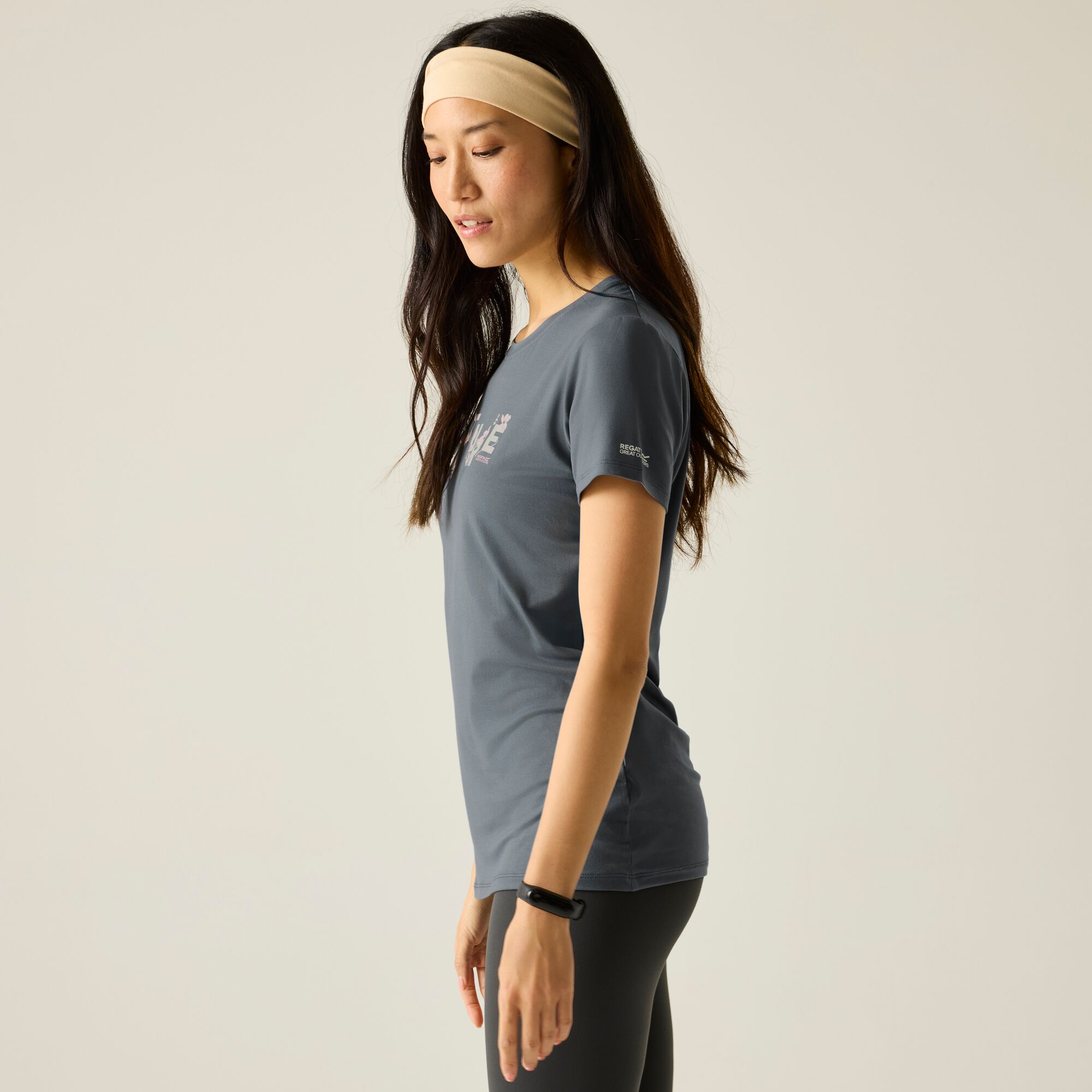T-shirt Fingal Stretch Regatta Cinzento-escuro-2
