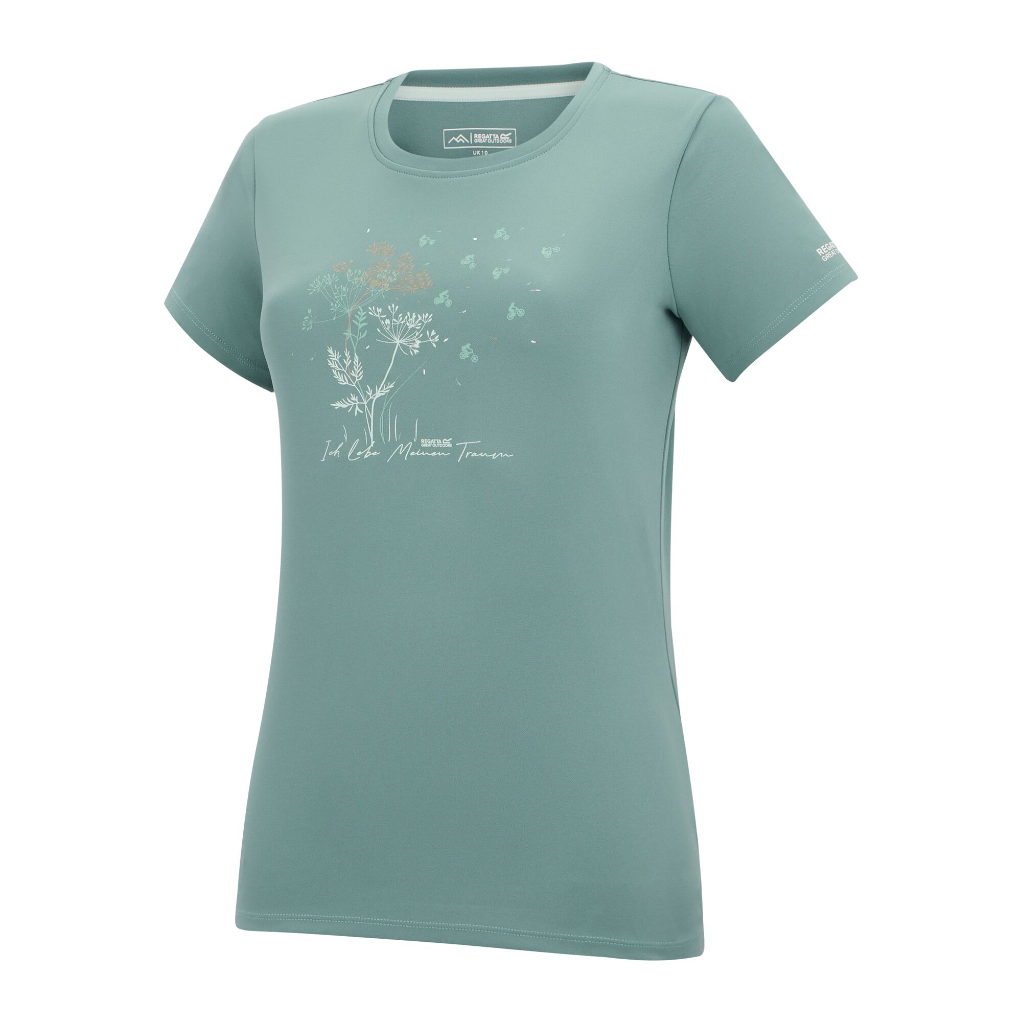 T-shirt Fingal Slogan Regatta Verde-azulado-7