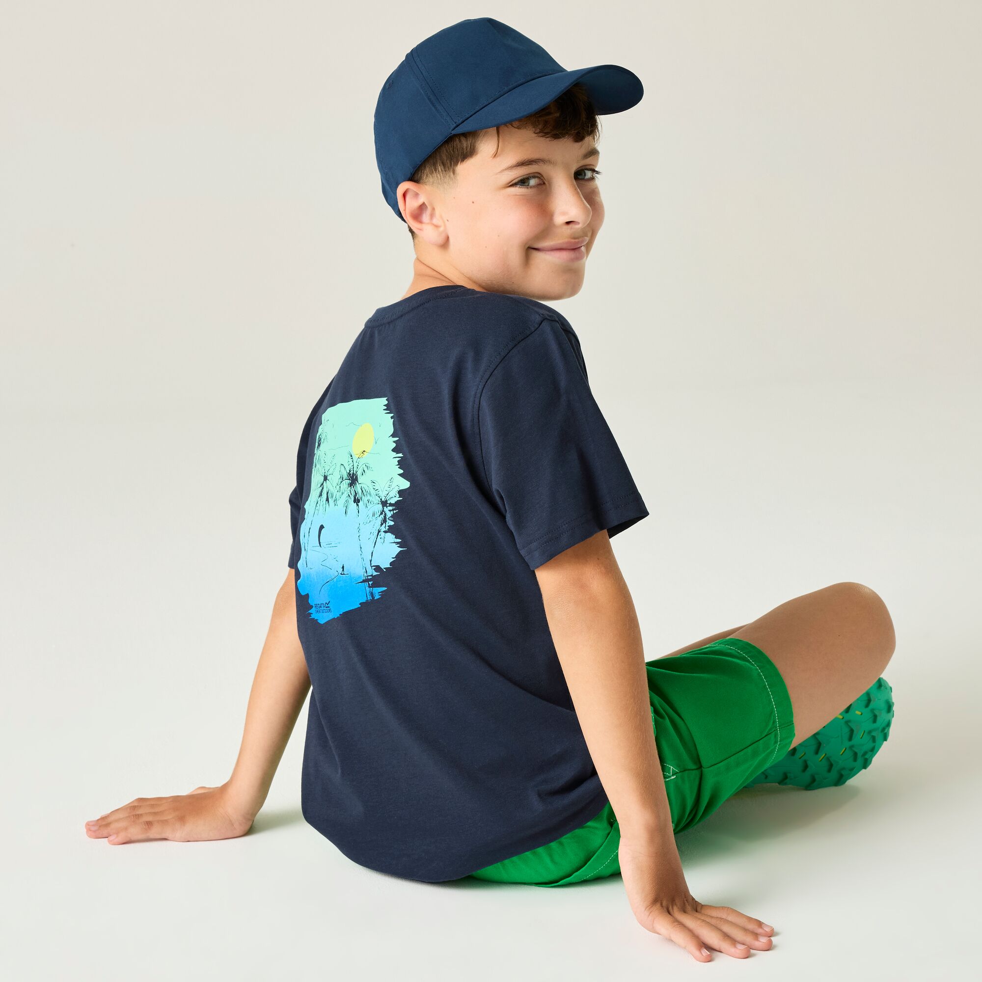 T-shirt Infantil Bosley Regatta Azul-marinho-2