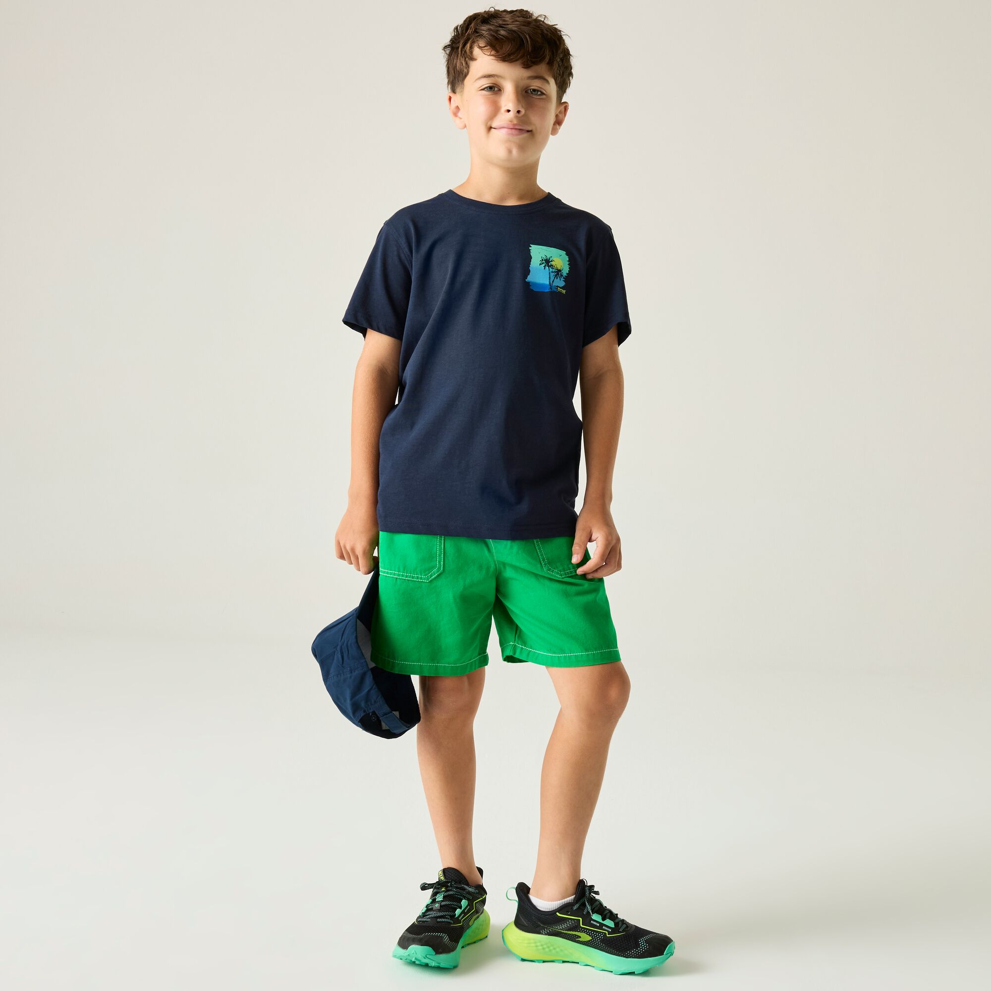 T-shirt Infantil Bosley Regatta Azul-marinho-3