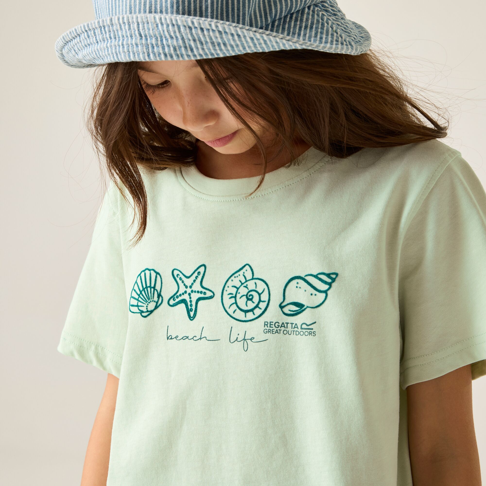 T-shirt Infantil Bosley Regatta Verde-claro-4