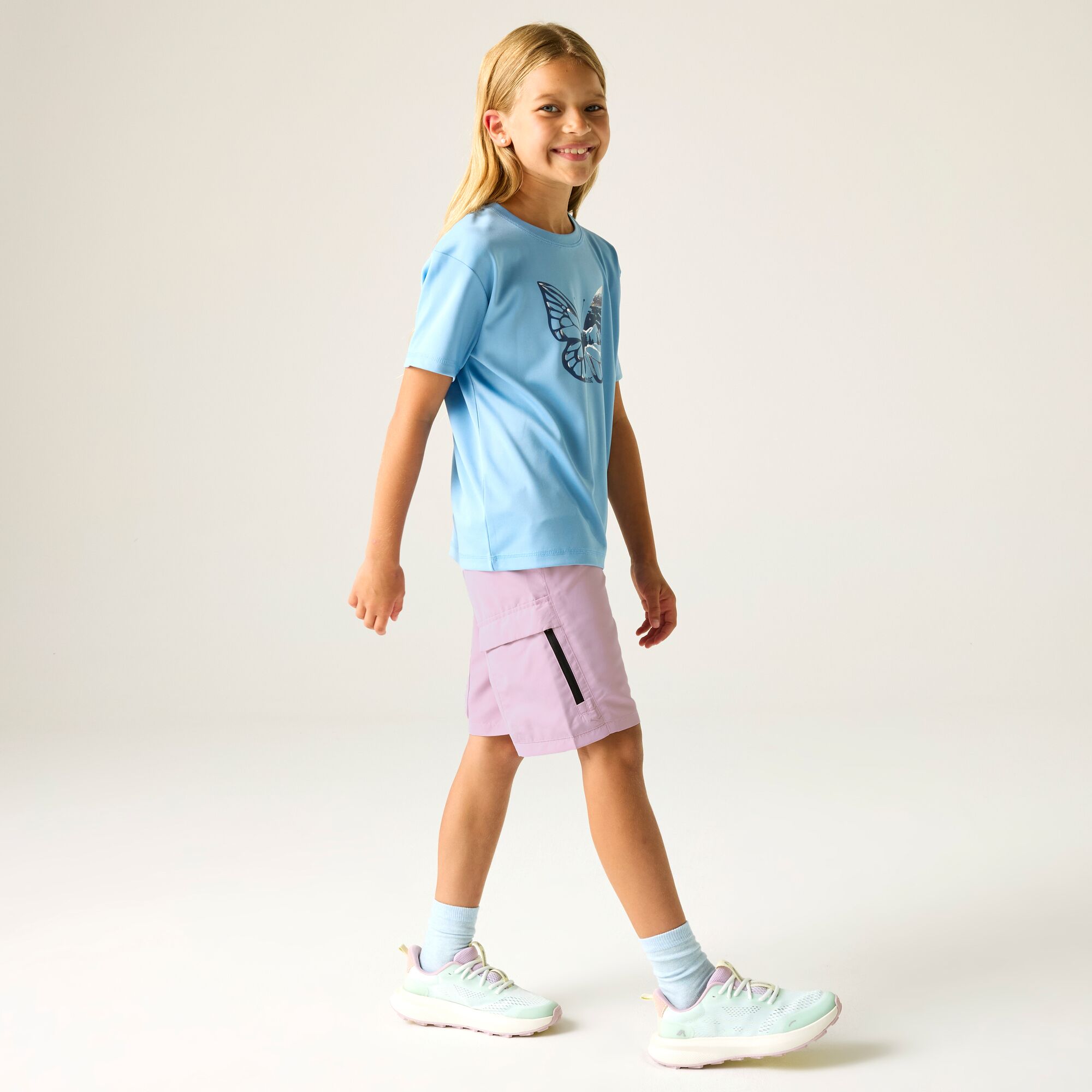 Bermuda Infantil Sorcer Shorts Iii Regatta Rosa-claro-3