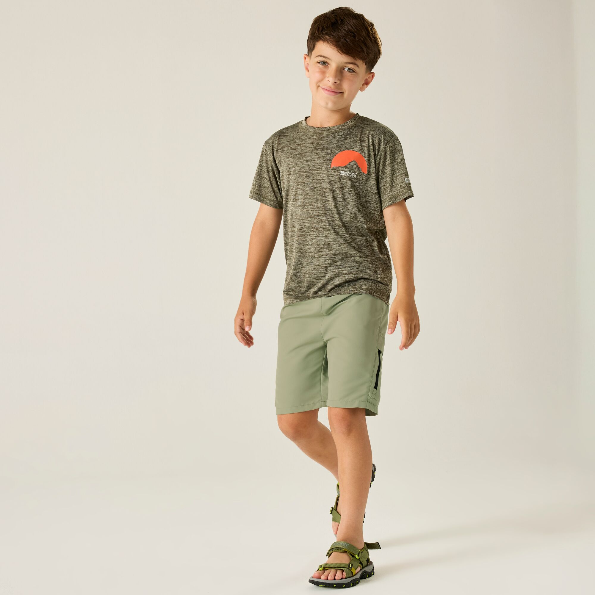 Bermuda Infantil Sorcer Shorts Iii Regatta Verde-3