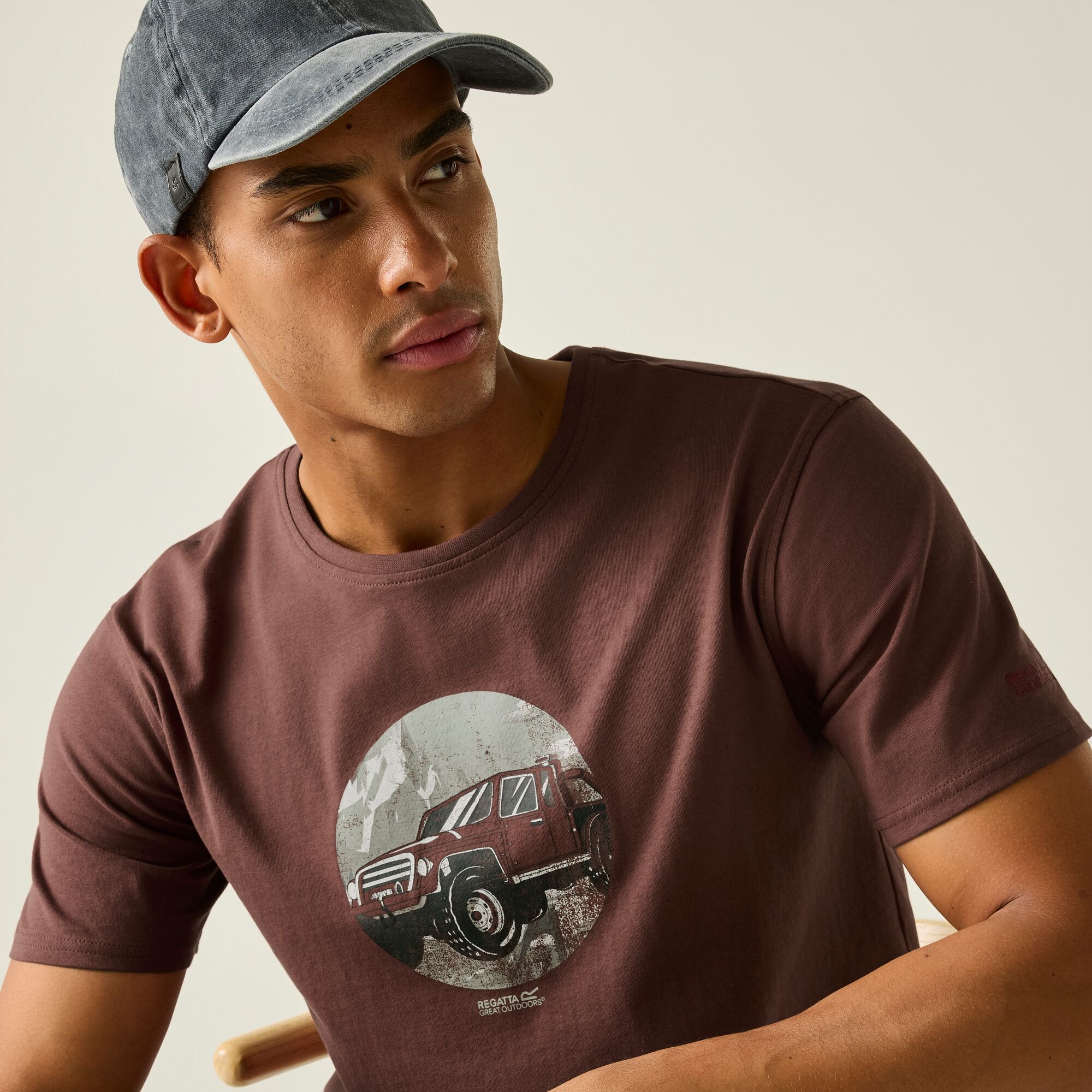 T-shirt Cline Ix Regatta Bordeaux-3