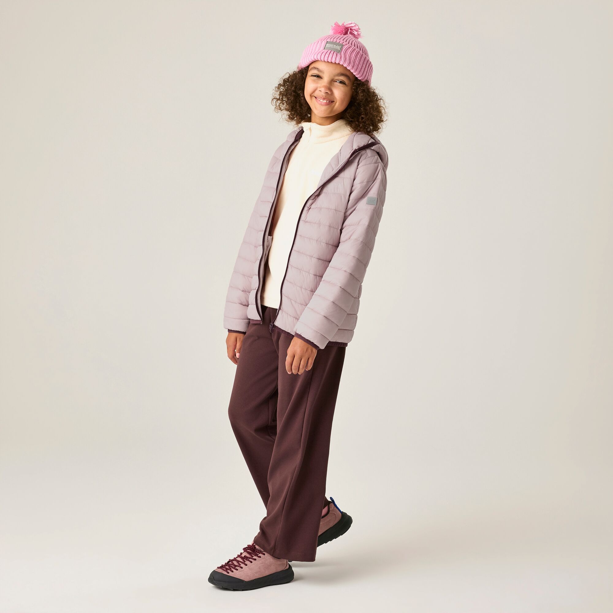 Casaco Infantil Hooded Marizion Regatta Malva-2