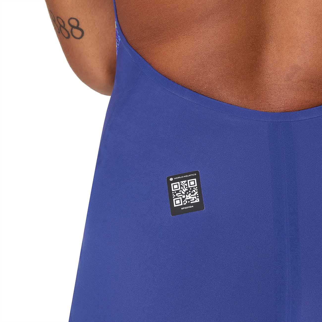 Fato de Banho de Natação Fastskin Lzr Pure Valor 2 Printed Openback Kneeskin Speedo Multicolor-2