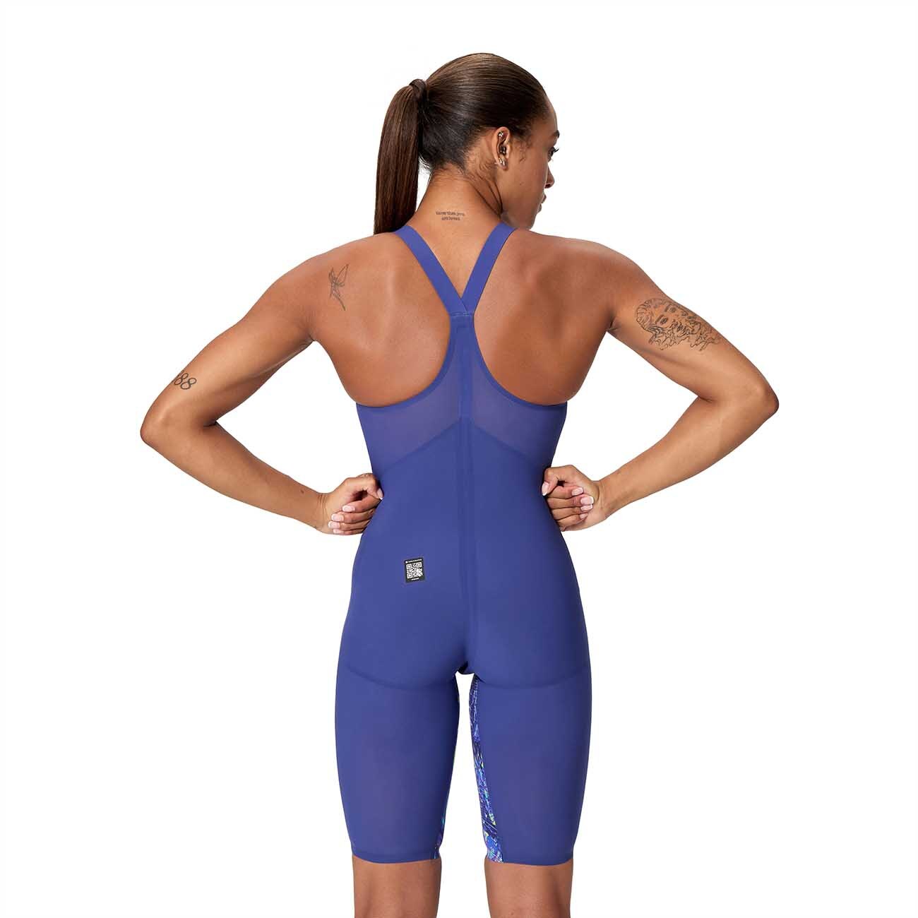 Fato de Banho de Natação Fastskin Lzr Pure Valor 2 Printed Closedback Kneeskin Speedo Multicolor-3