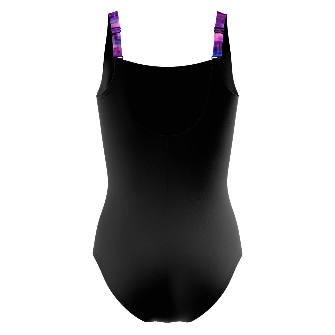 Fato de Banho de Natação Print Luna Lustre One Piece Speedo Preto-3