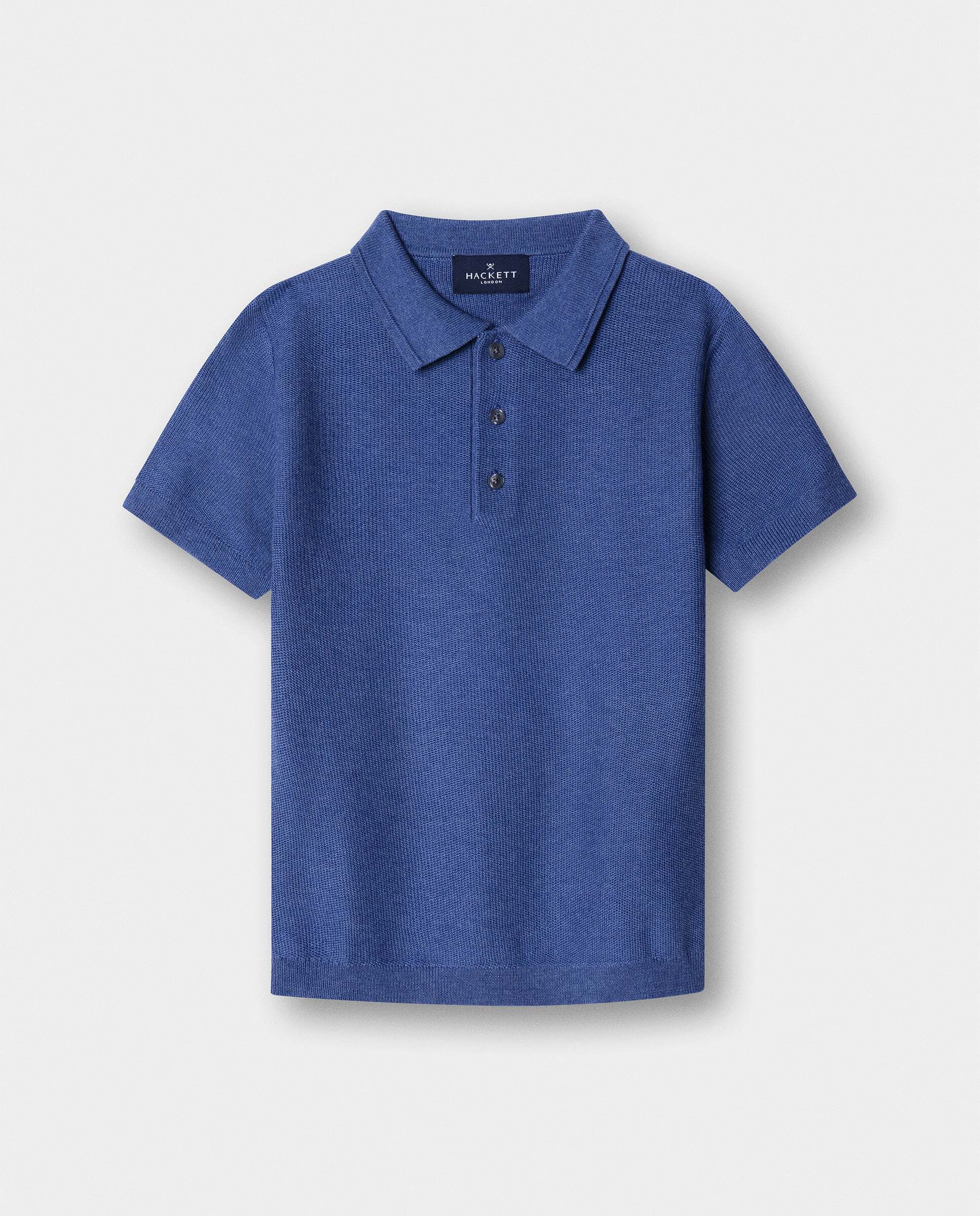 Polo Honeycomb Azul-1