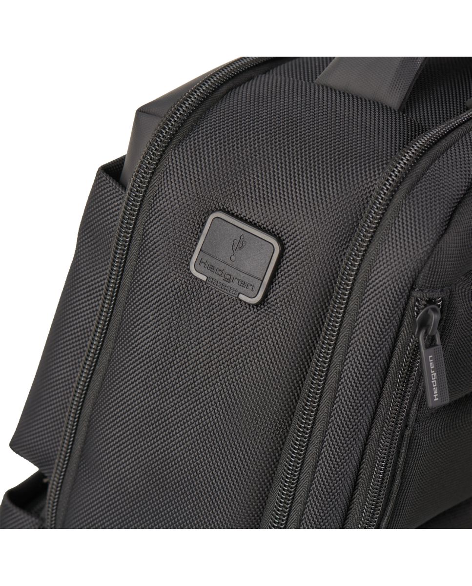 Mochila 2 Compartimentos em Azul Elegante 14,1" RFID HEDGREN Drive HNXT04 Black-5