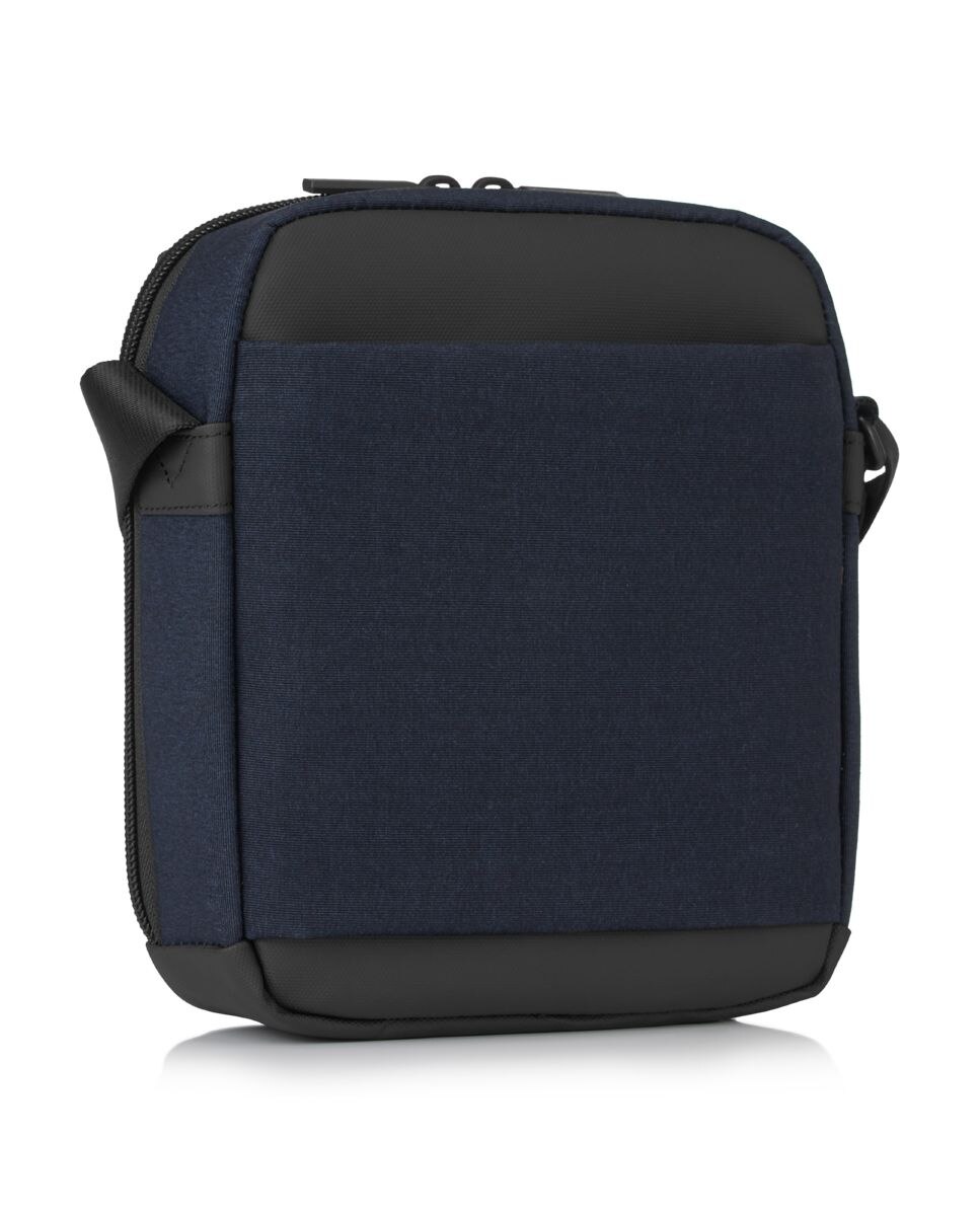 Bolsa de Cruzar Vertical de Homem em Azul Elegante 7" RFID HEDGREN App Azul-4
