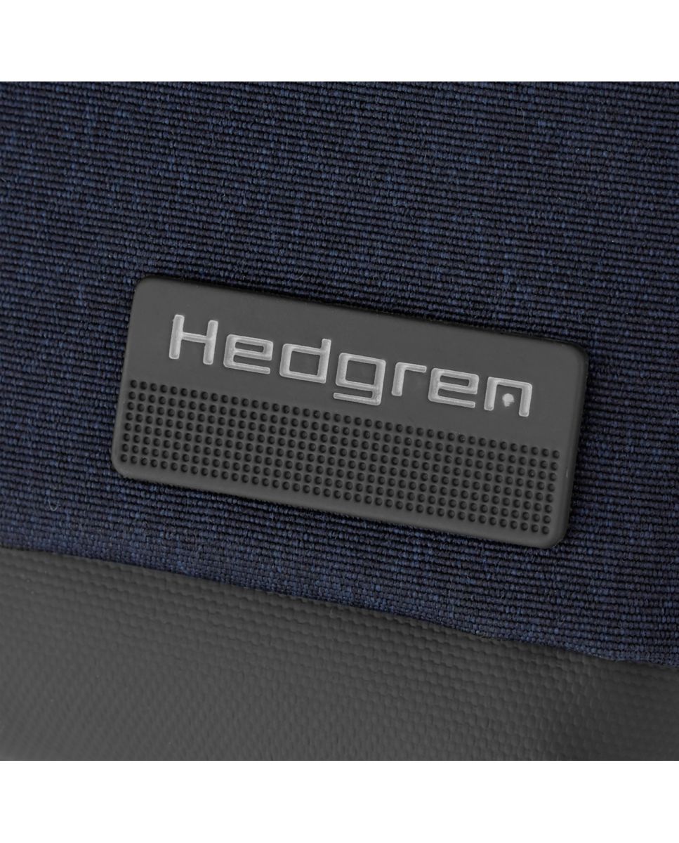 Bolsa de Cruzar Vertical de Homem em Azul Elegante 7" RFID HEDGREN App Azul-5
