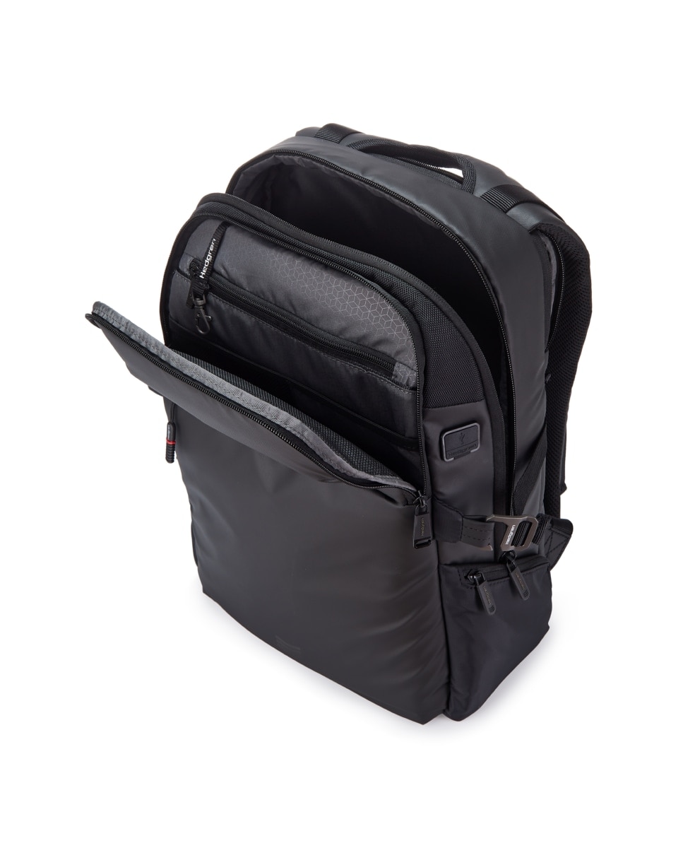 Mochila de Homem 3 compartimentos 15,6" RAIL com tecnologia RFID em Preto Preto-5