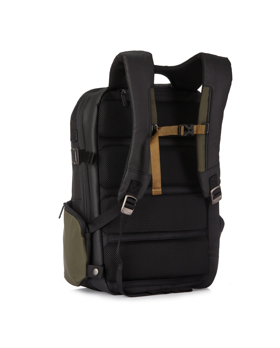 Mochila de Homem 15,6" SUBURBANITE com tecnologia RFID em Preto e Verde Verde-4