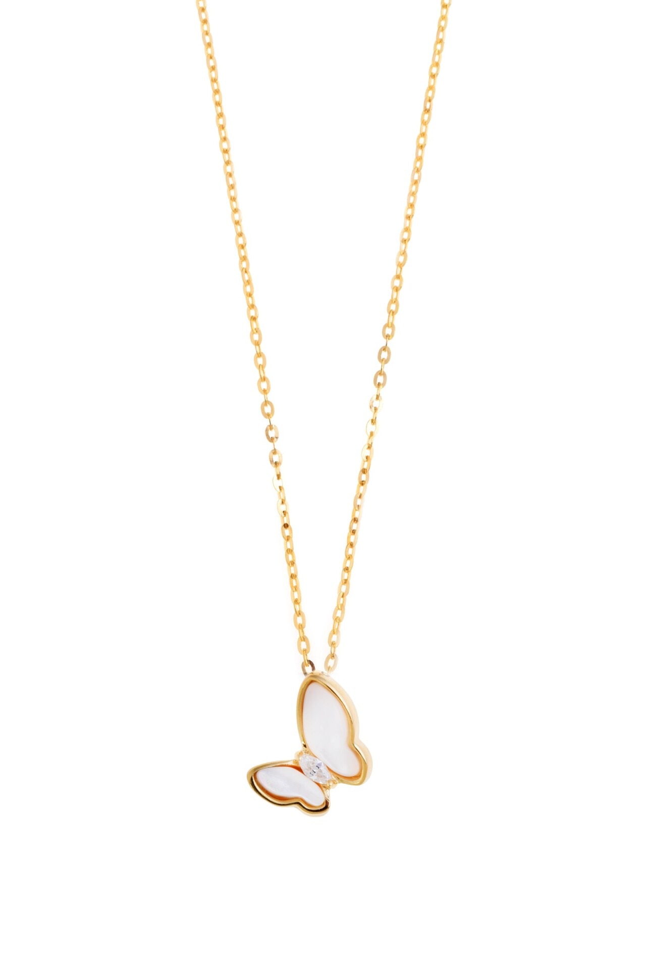 Colar em Prata 925 Sweet Butterfly Branco-1