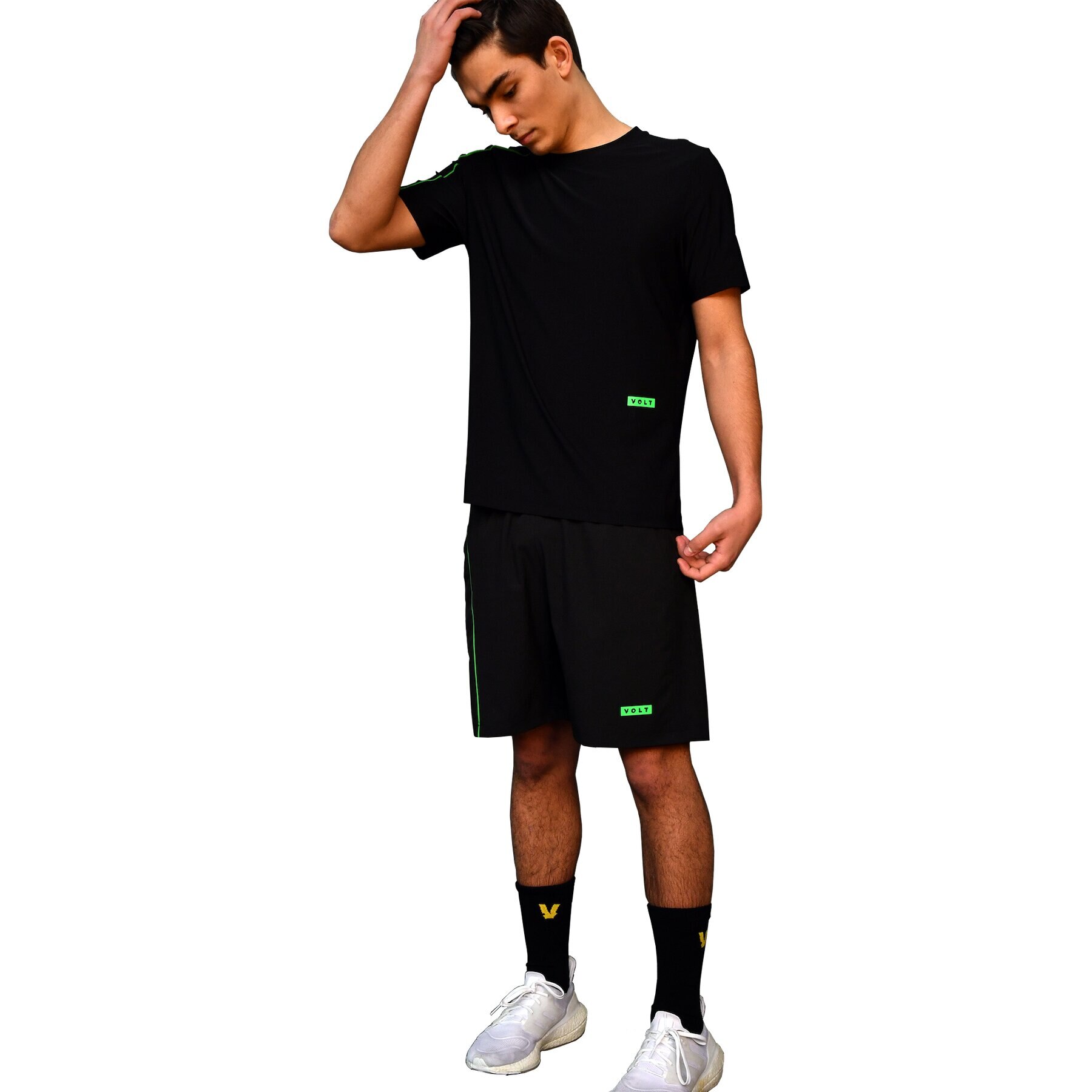 Calções de padel Performance Preto & Verde Preto-5