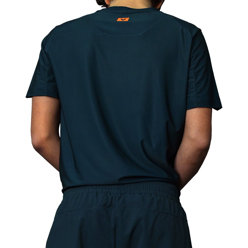 T-shirt de padel Performance Azul & Laranja Azul-4