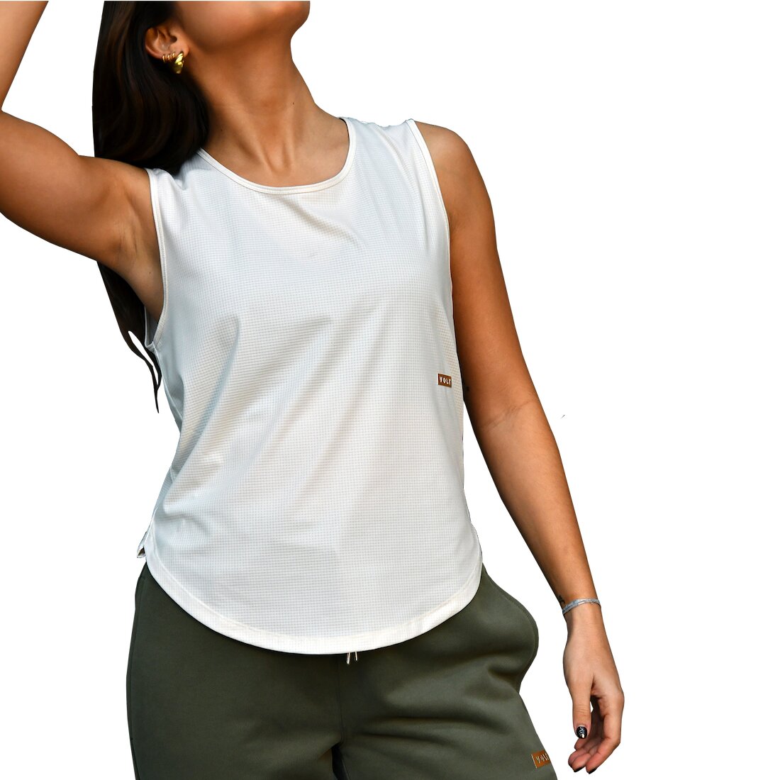Tank Top de padel Relaxed Performance Bege & Dourado Bege-2