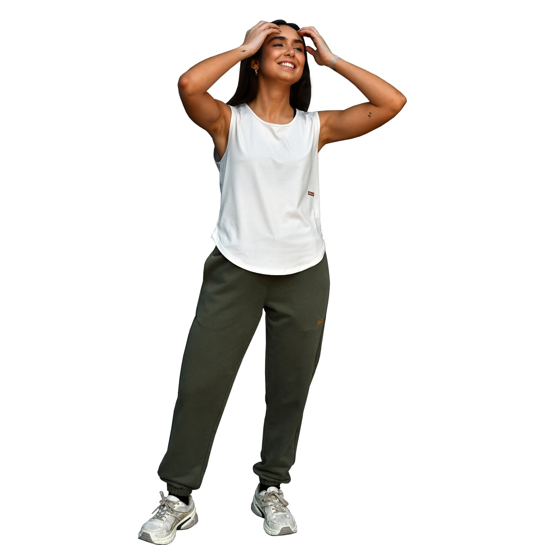 Tank Top de padel Relaxed Performance Bege & Dourado Bege-4