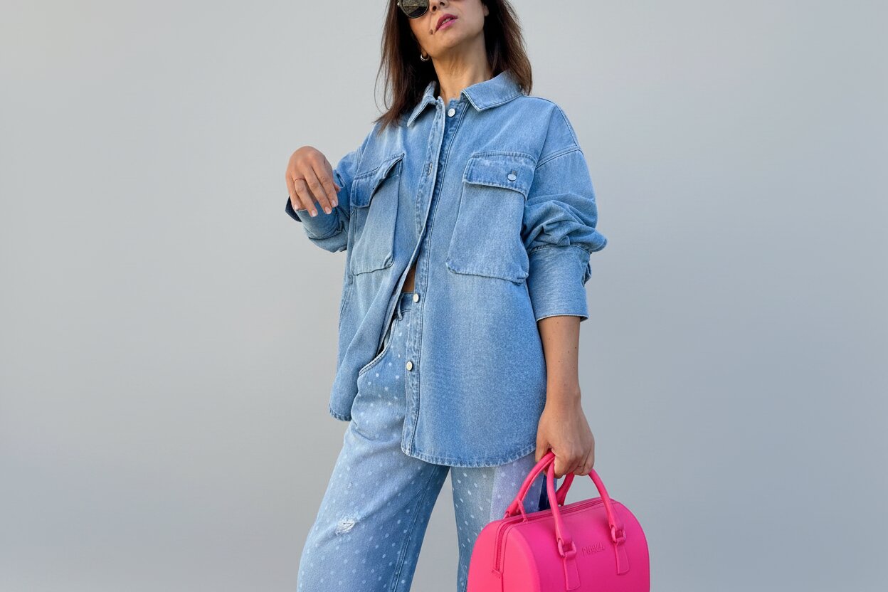 Imagem 0 de Overshirt Denim 100% Algodão (Unisexo)