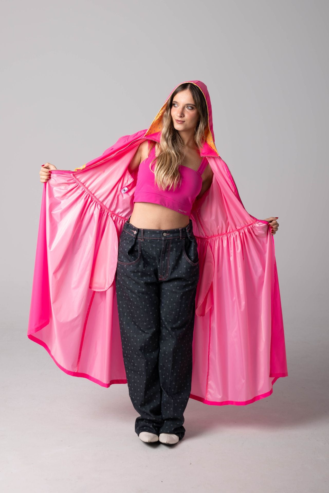 Crop Top Alças de Malha Conforto Rosa-2