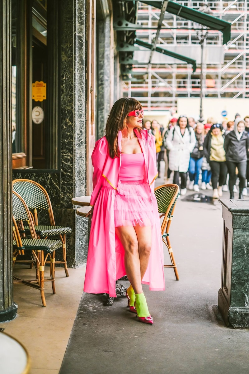 Parka Rosa Com Capuz Rosa-4
