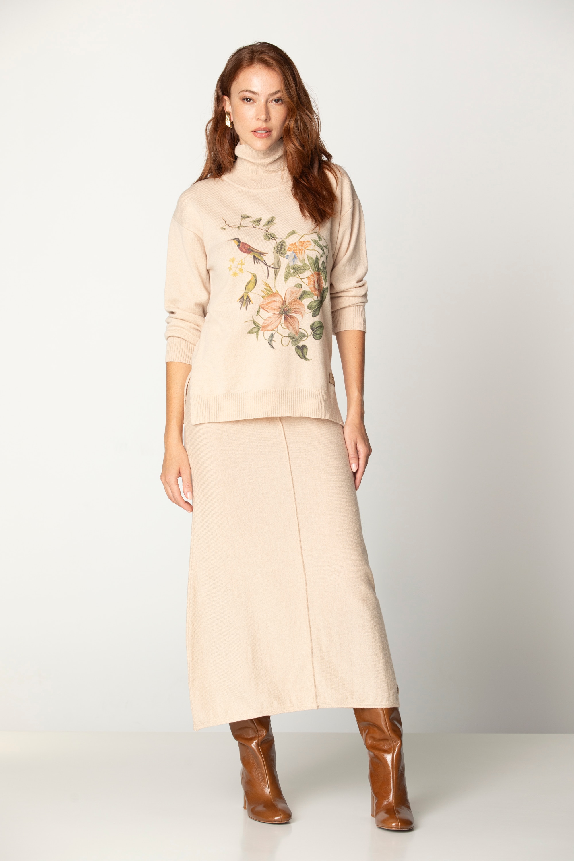 Imagem 0 de Saia Midi de Malha