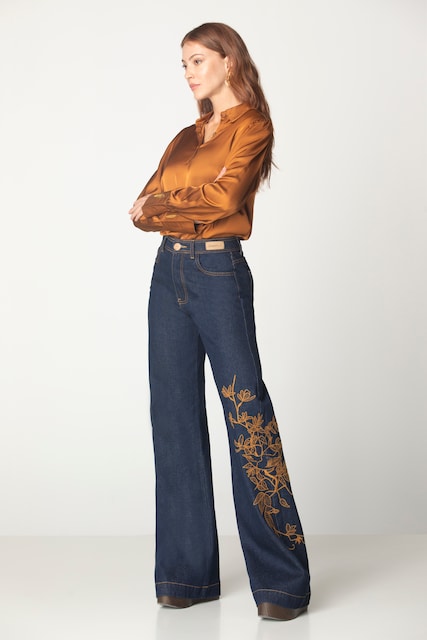 Imagem 0 de Calça de Ganga com Pormenor Bordado