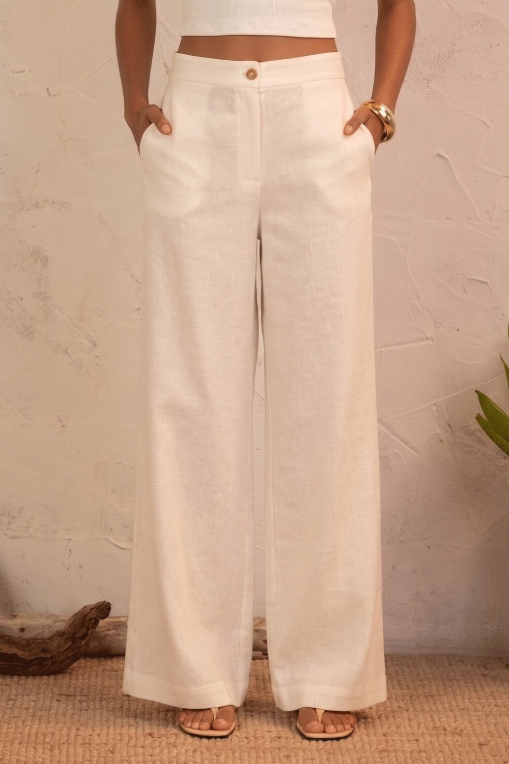 Imagem 0 de Linen Classic Trousers