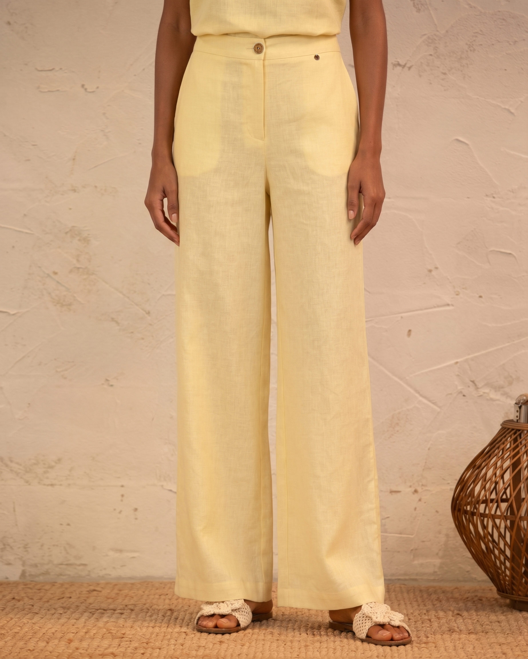 Imagem 0 de Linen Classic Trousers