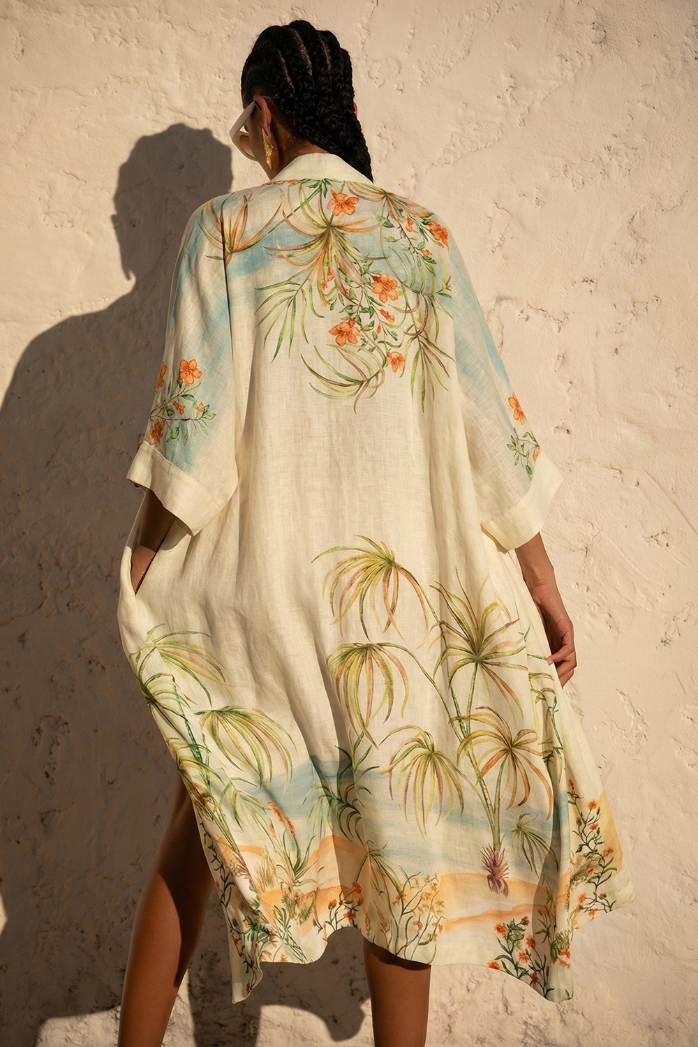 Imagem 0 de Long Kimono Tropical Bloom