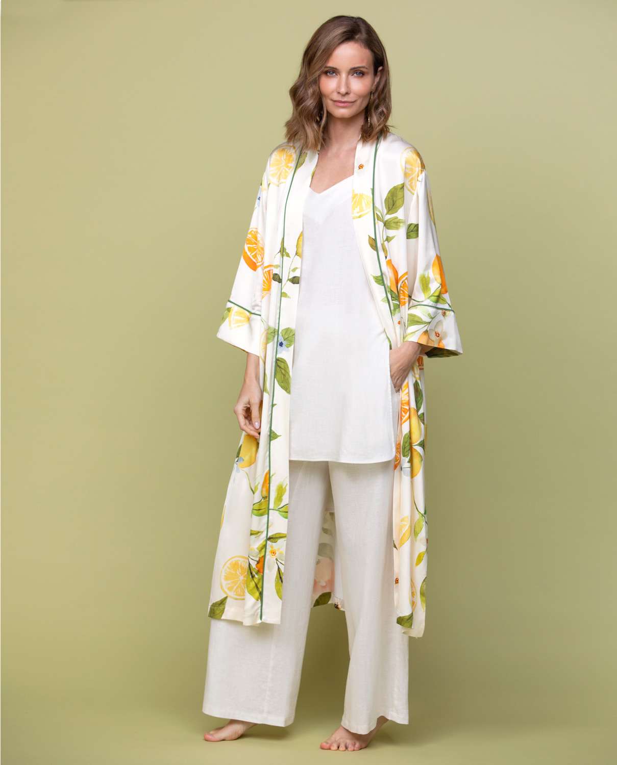 Imagem 0 de Kimono fluido estampado