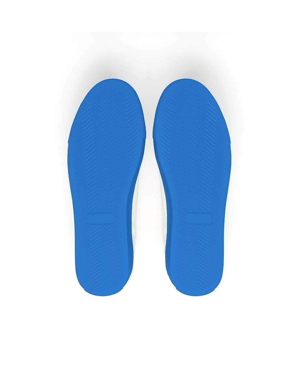 Sapatilhas premium em pele feitas com materiais sustentáveis Azul-índigo-5