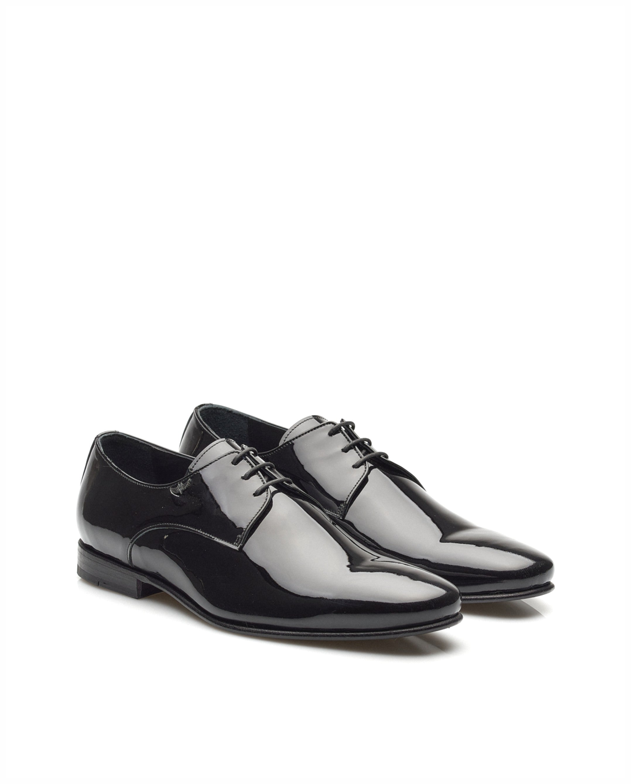 Derby elegante em Verniz, com forro em pele e detalhes exclusivos Miguel Vieira Preto-3