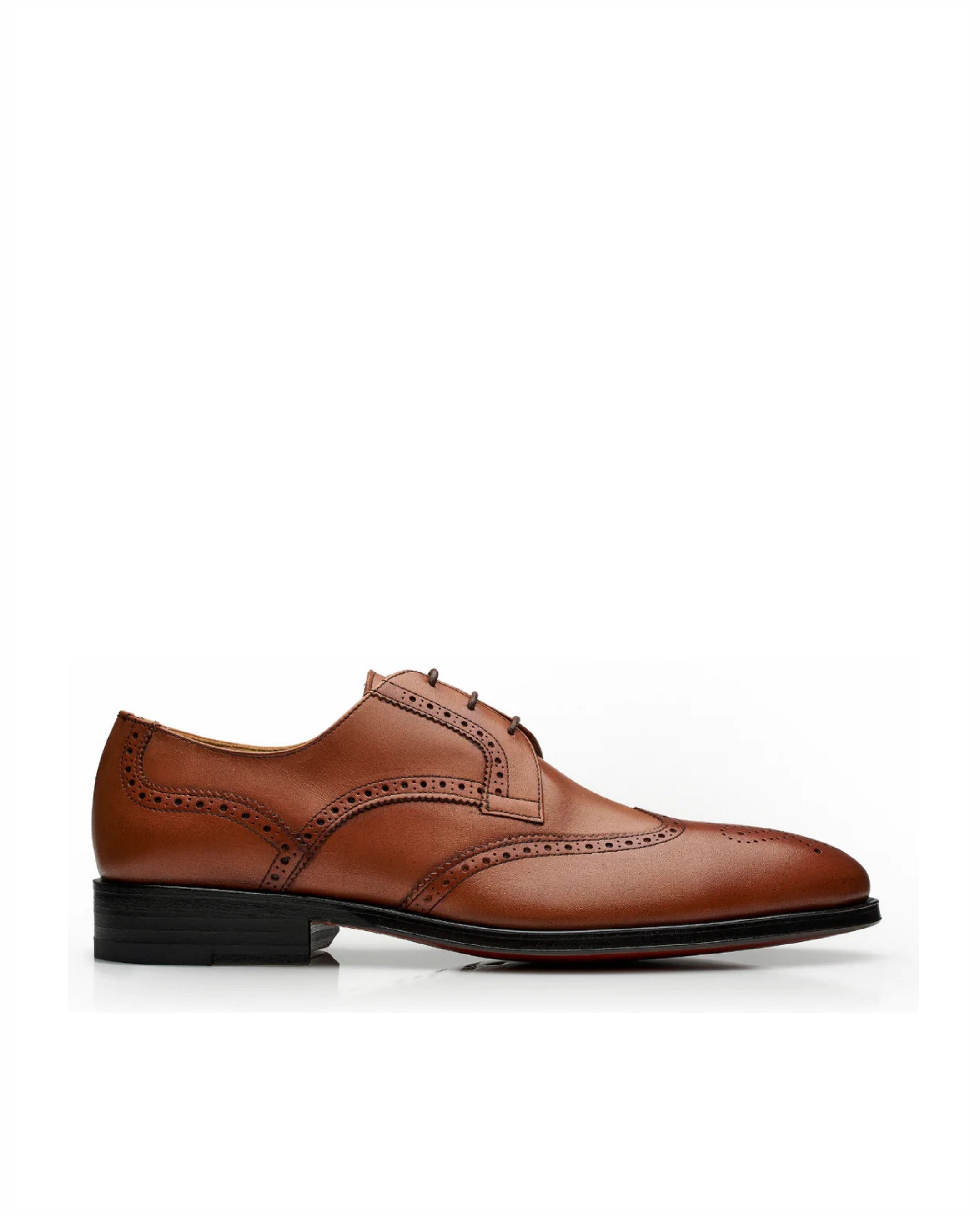 Imagem 0 de Derby Brogue elegantes em pele e sola em couro