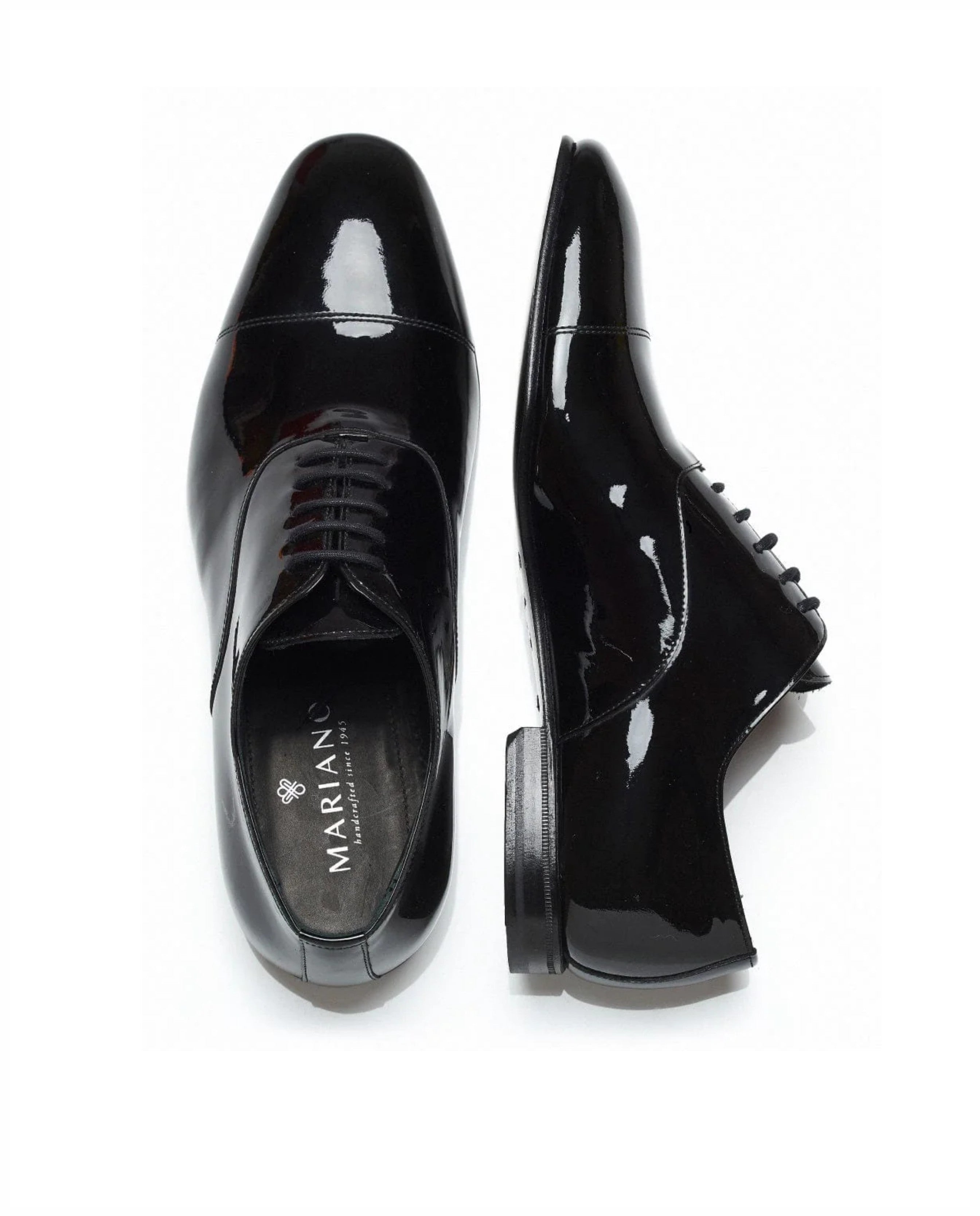 Oxford elegante em verniz e sola em couro Preto-2