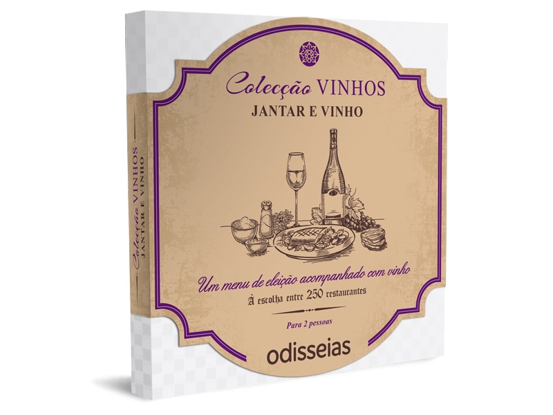 Imagem 0 de Odisseias Pack Presente - Jantar e Vinho | Experiência para 2 pessoas