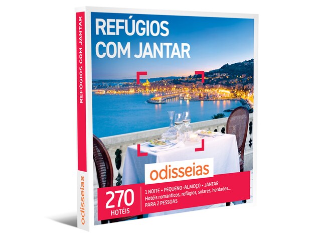 Imagem 0 de Pack Presente Odisseias - Refúgios com Jantar | Experiência 1 noite | Peq. almoço e jantar | 2 pessoas