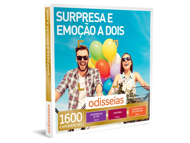 Imagem 0 de Odisseias Pack Presente - Surpresa e Emoção a Dois | Experiência SPA, gourmet ou aventura | 2 pessoas