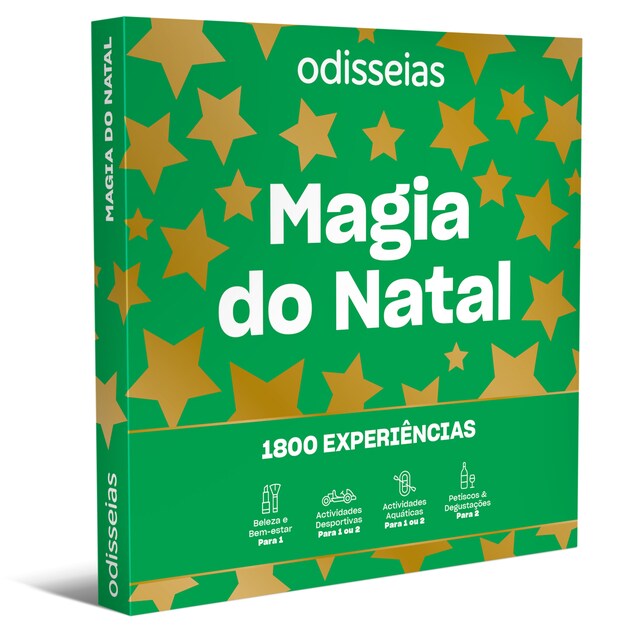 Imagem 0 de Pack Presente Odisseias - Magia do Natal |Experiência Spa, gourmet ou aventura |1 ou 2 pessoas