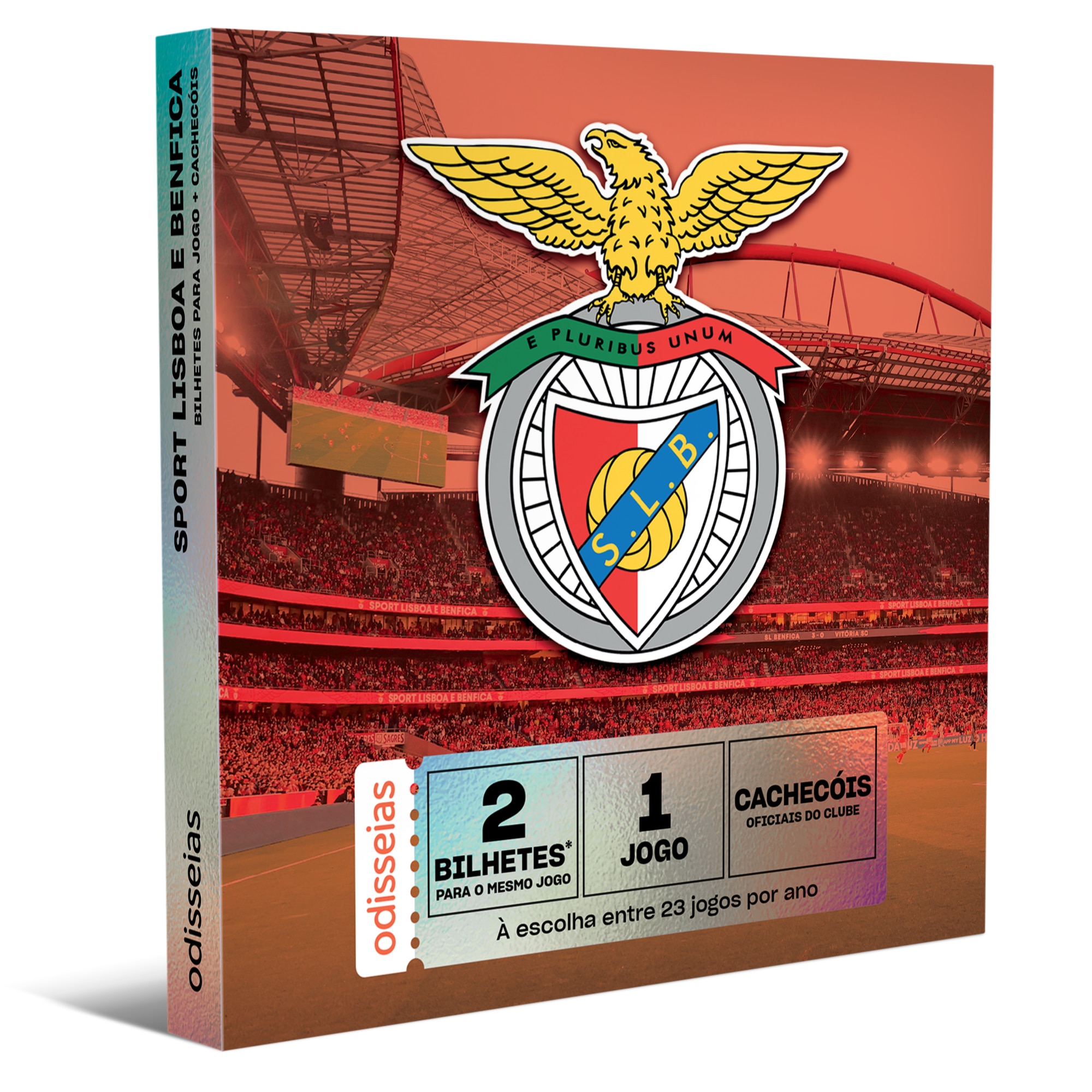 Imagem 0 de Pack Presente Odisseias - Sport Lisboa e Benfica | Bilhetes para o Estádio + Cachecóis