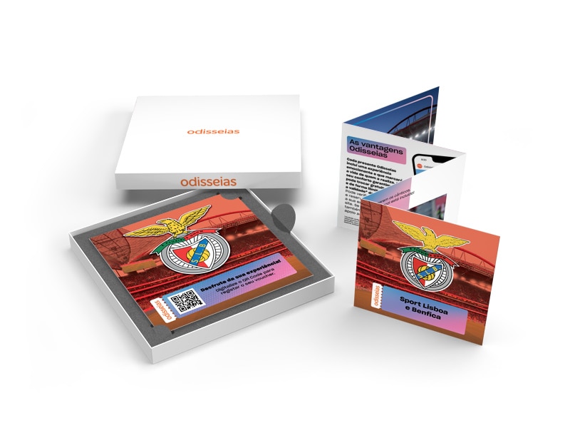 Pack Presente Odisseias - Sport Lisboa e Benfica | Bilhetes para o Estádio + Cachecóis 2