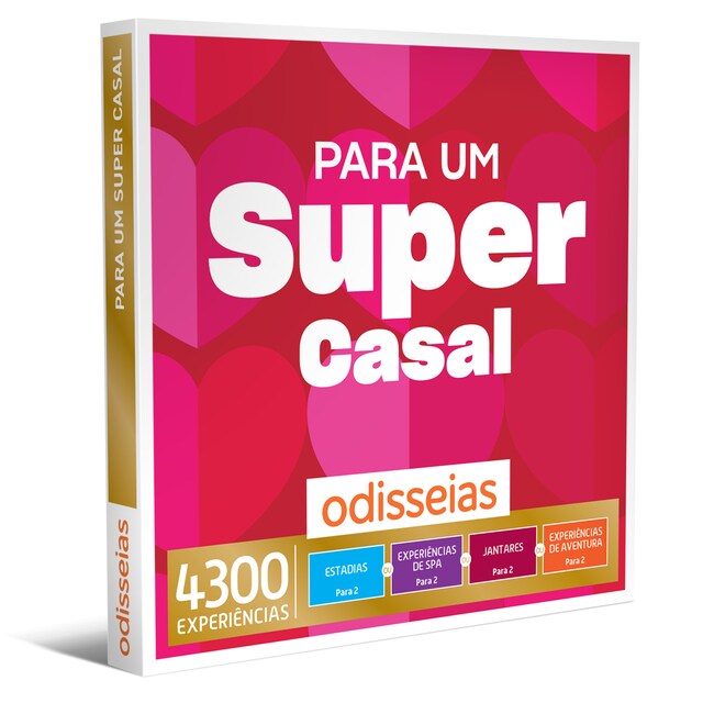 Imagem 0 de Odisseias Pack Presente - Para um Super Casal | Experiência de alojamento, aventura, gourmet ou SPA para 2 pessoas