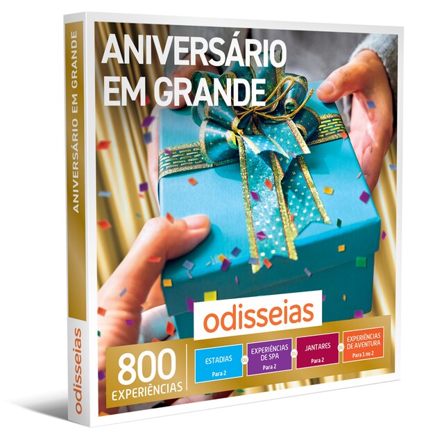 Imagem 0 de Odisseias Pack Presente - Aniversário em Grande | Experiência de alojamento, Spa, gourmet ou aventura para 1 ou 2 pessoas