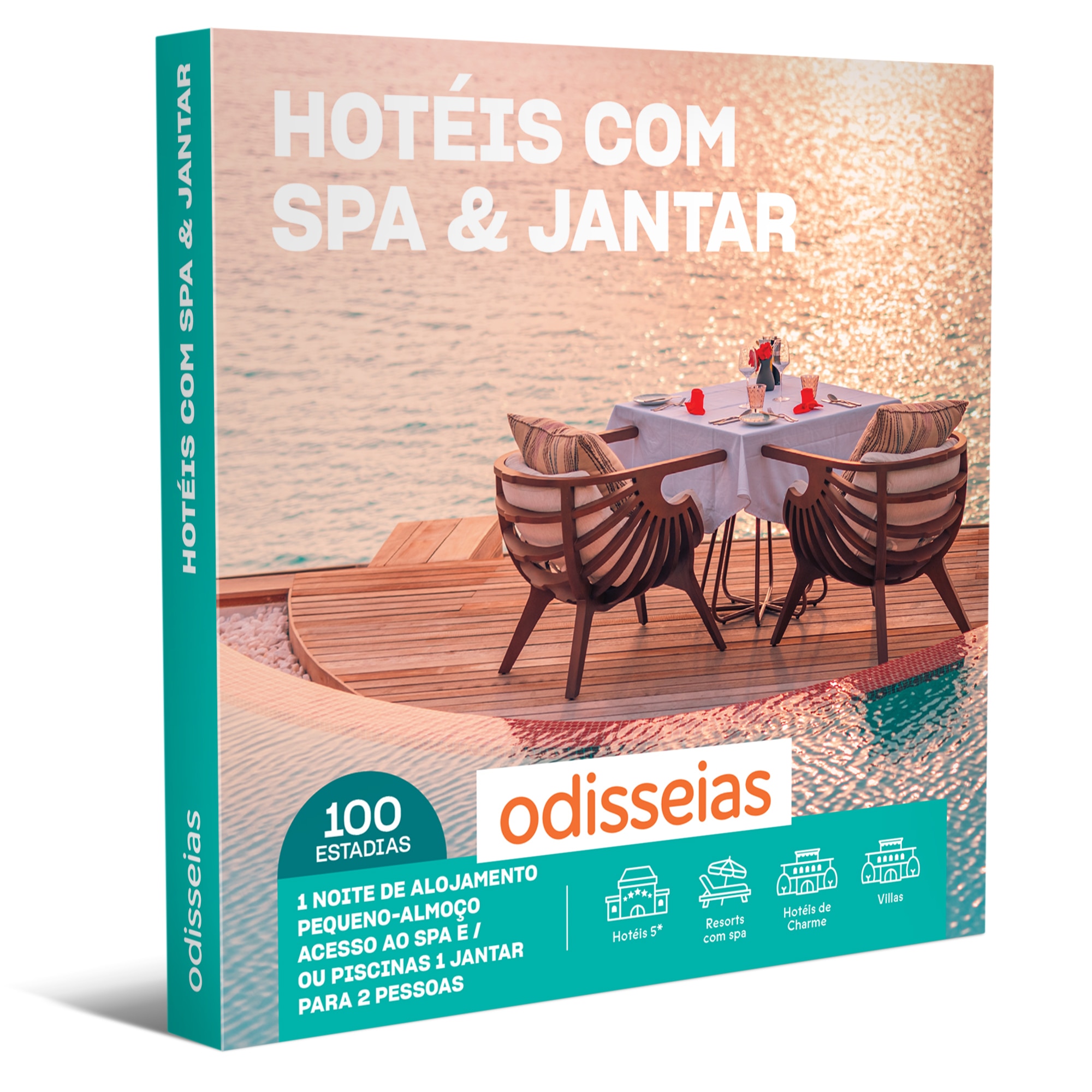Pack Presente Odisseias - Hotéis & SPA com Jantar | Experiência 1 noite | SPA e Jantar | 2 pessoas 1
