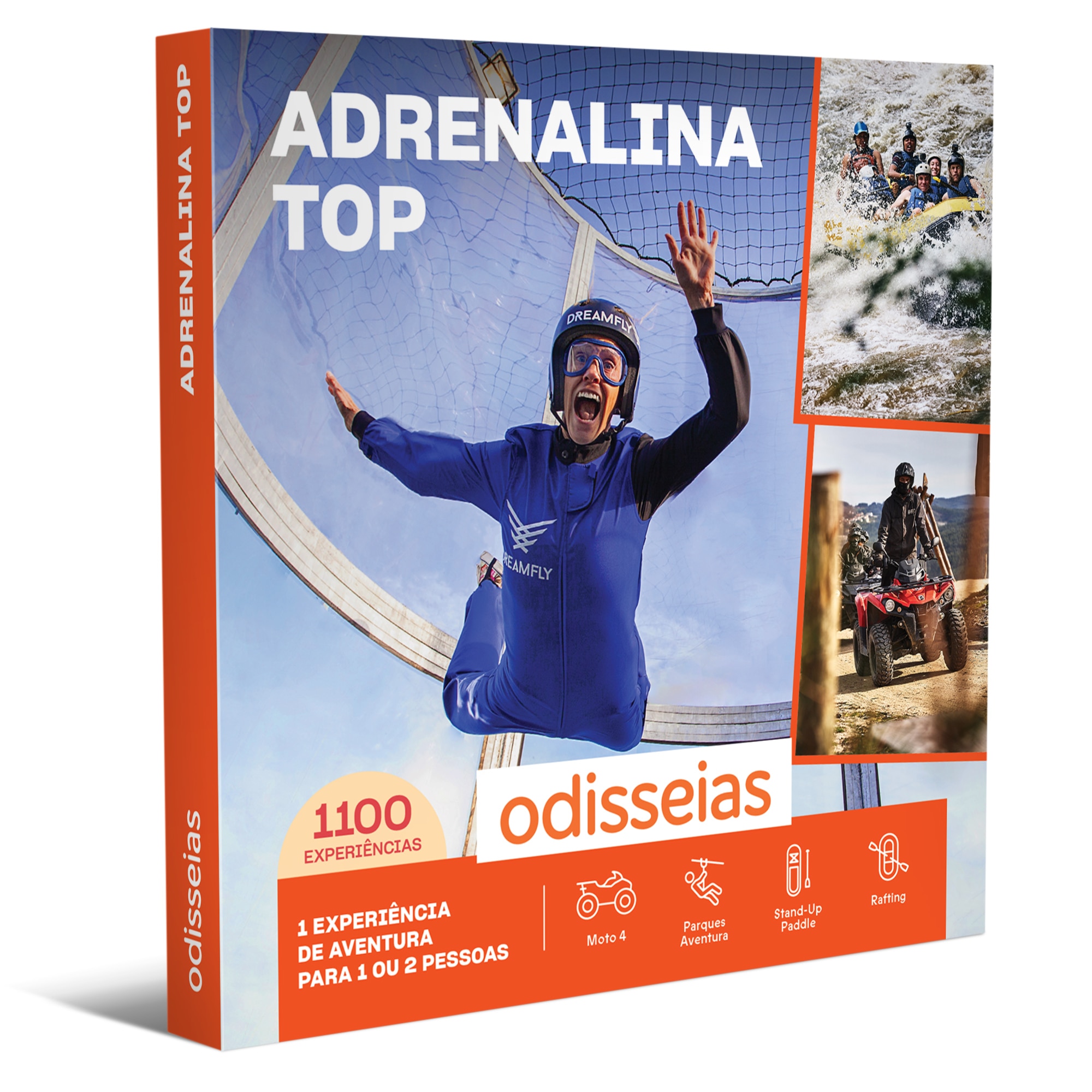 Pack Presente Odisseias - Adrenalina Top | Experiência de aventura | 1 ou 2 pessoas 1