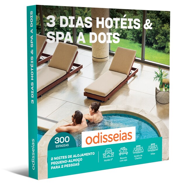 Imagem 0 de Pack Presente Odisseias - 3 Dias Hotéis & SPA a Dois | Experiência 2 noites e Peq. almoço | 2 pessoas