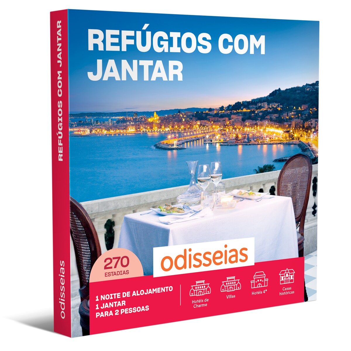 Pack Presente Odisseias - Refúgios com Jantar | Experiência 1 noite | Jantar | 2 pessoas 1